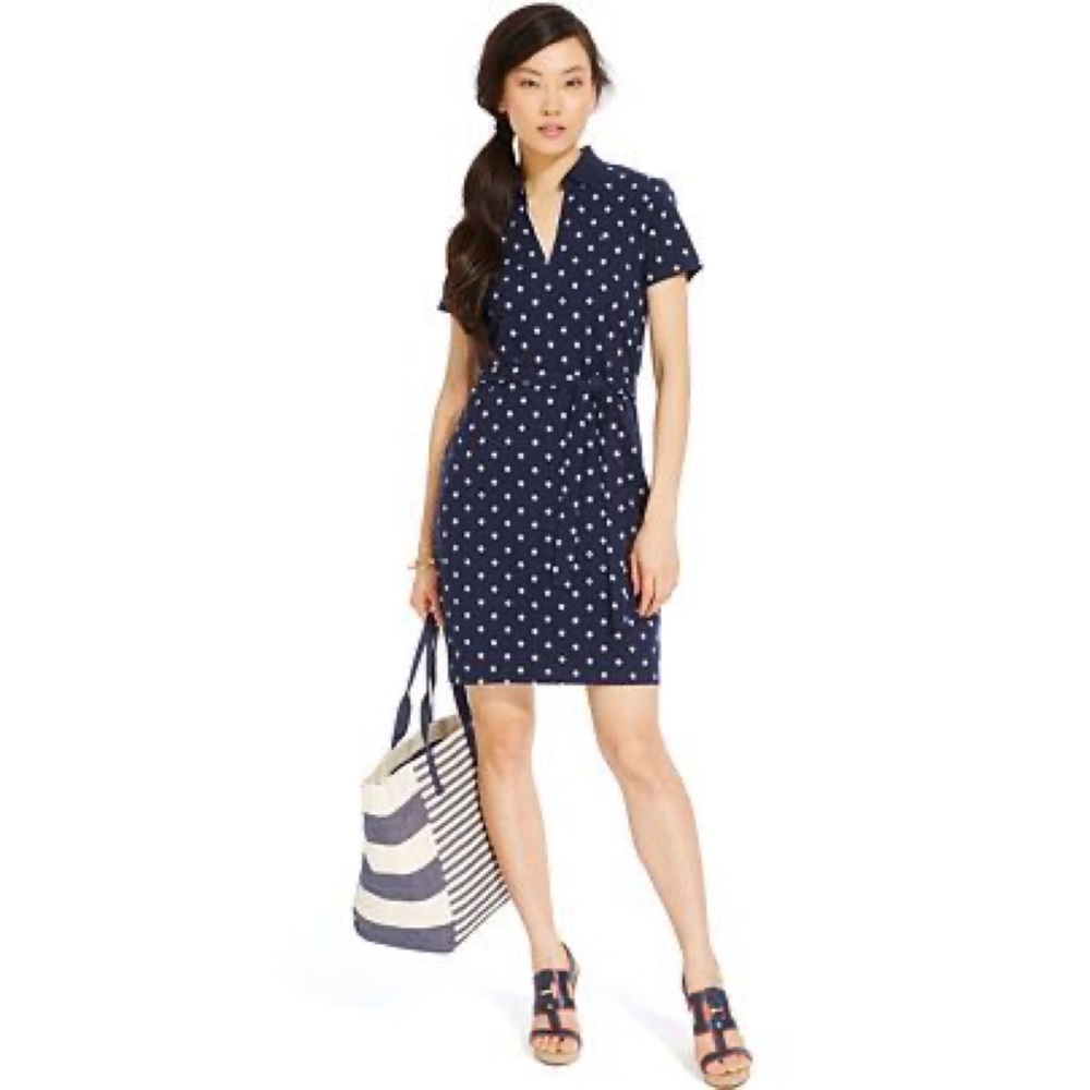 TOMMY HILIFIGER Belted Samantha Polo Dress